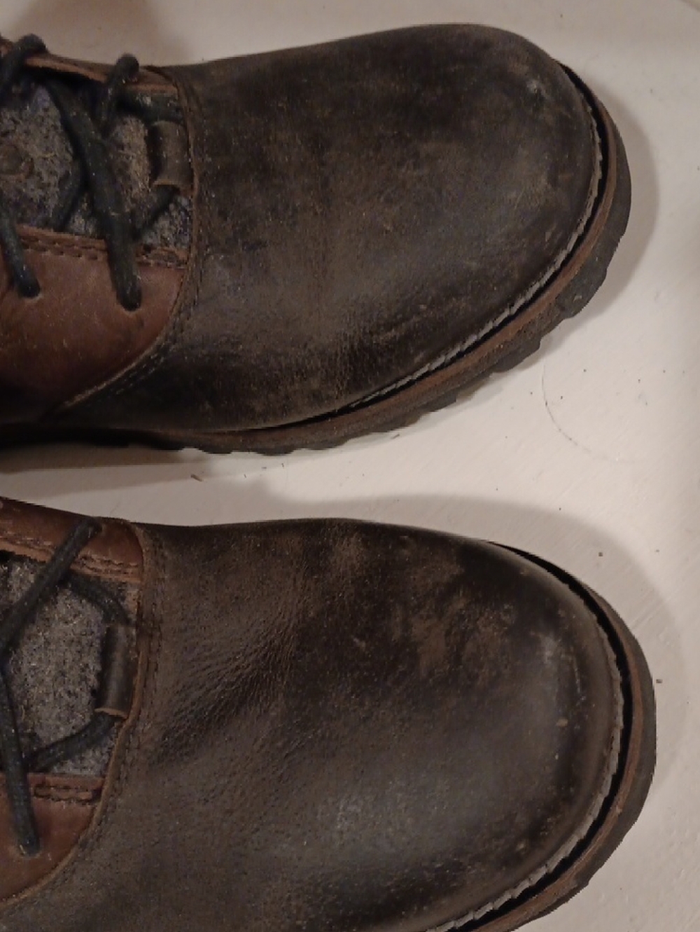 Keen Men's Brown and Gray Lace-Up Work Boots - Picture 6 of 9